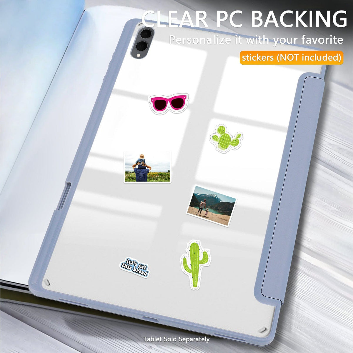 Samsung Galaxy Tab S11 Ultra Case - Folio Slim, Transparent Back | Venture Series