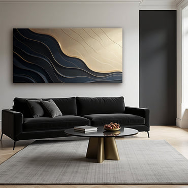 Minimalist Dual‑Tone VII Wall Art