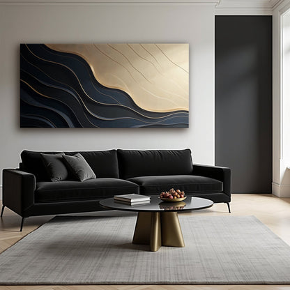 Minimalist Dual‑Tone VII Wall Art