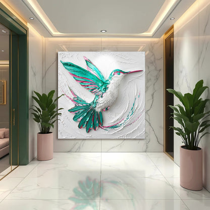 Sculpted Hummingbird Composition Wall Art