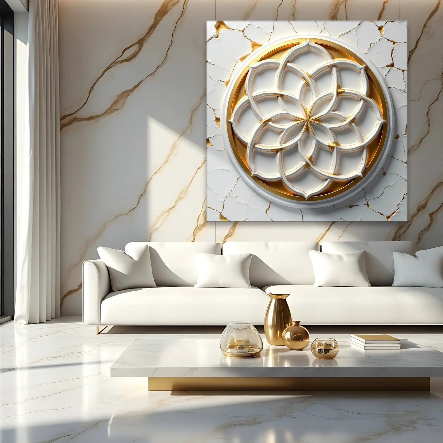 Life Mandala Structure Wall Art