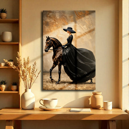 Equestrian Silhouette Study Wall Art