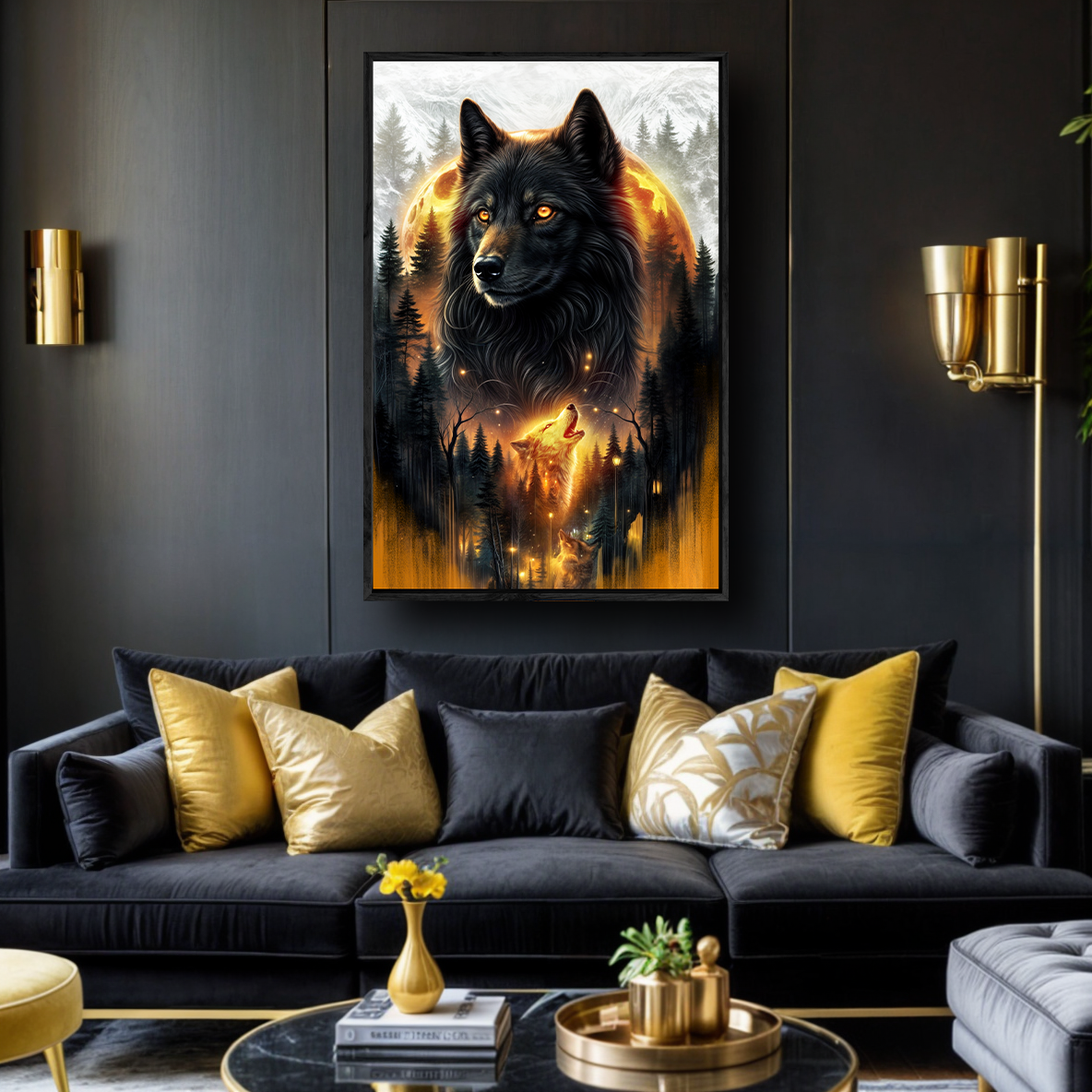 Alpha Shadow Eclipse Wall Art