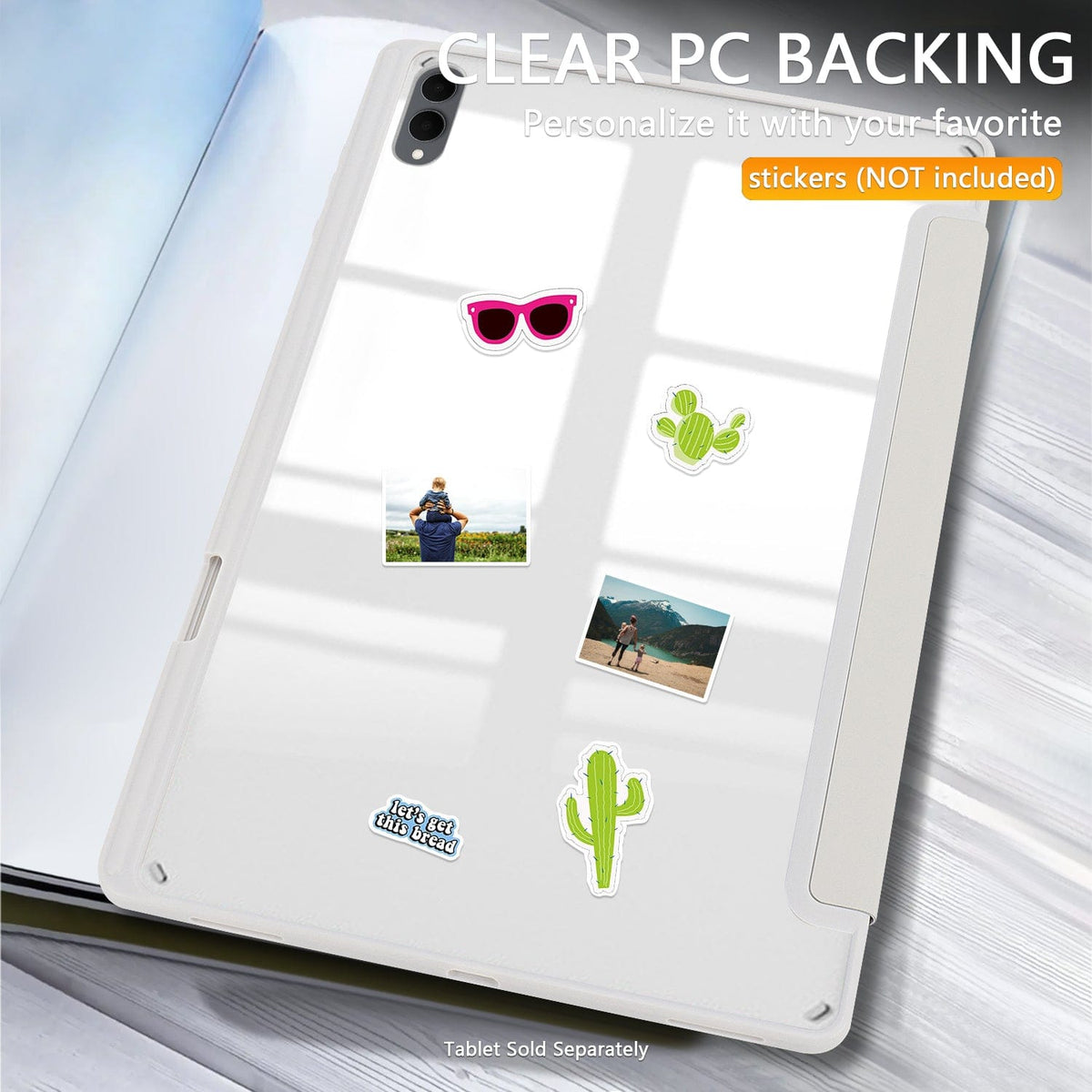 Samsung Galaxy Tab S11 Ultra Case - Folio Slim, Transparent Back | Venture Series