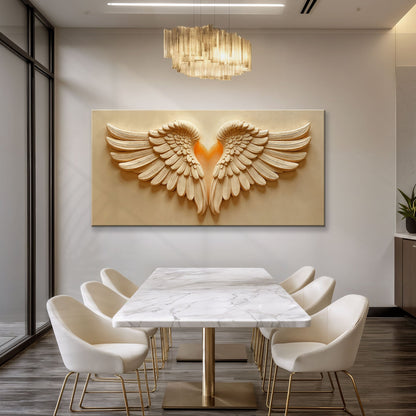 Sanctified Winged Reverence Wall Art