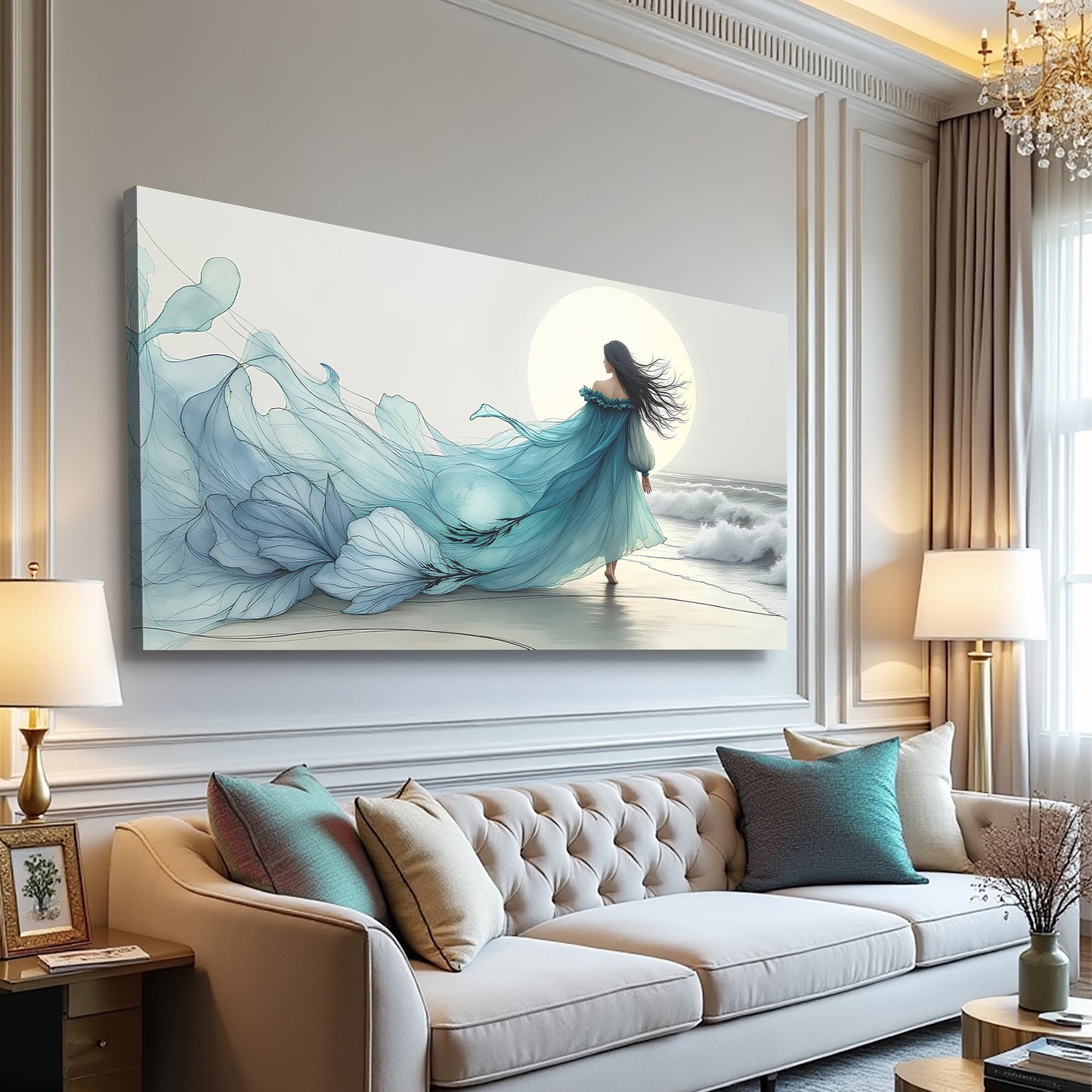 Marine Drift Abstraction Wall Art