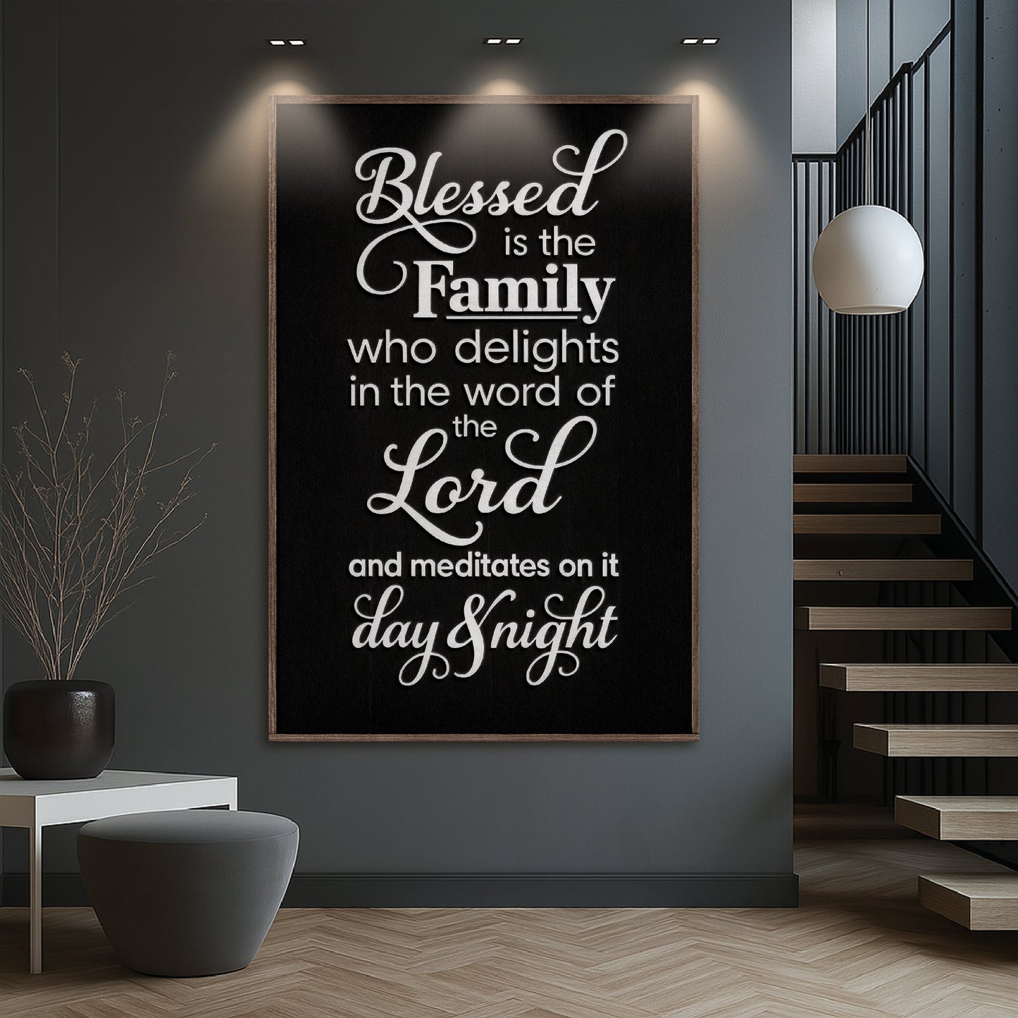A Blessed Family II Scripture Wall Art