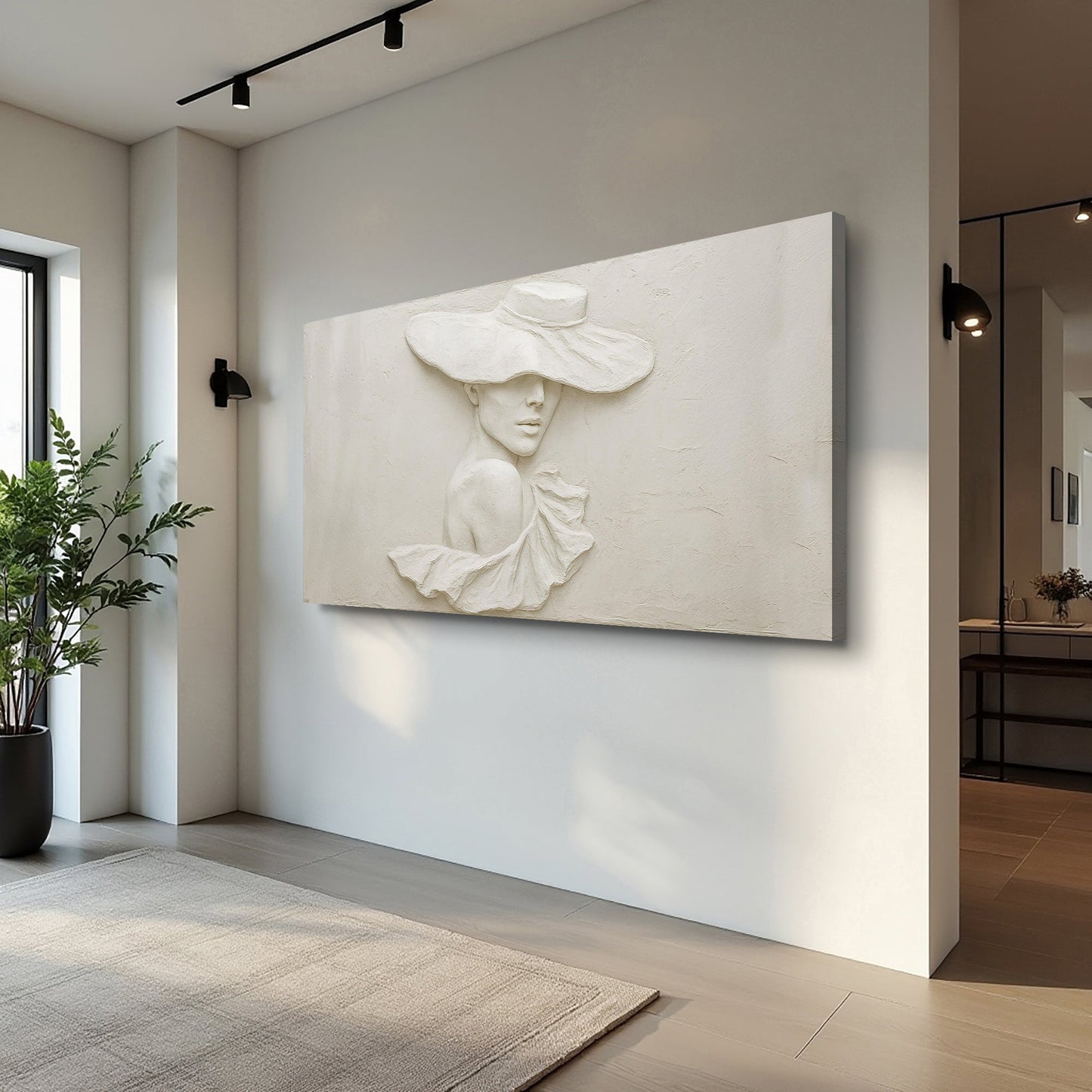 Sculptural Female Silhouette Wall Art