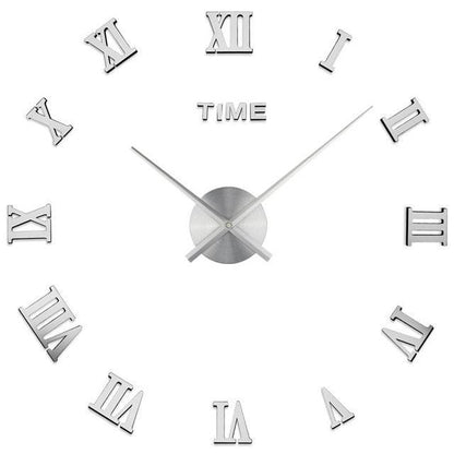 3D Big Acrylic Mirror Wall Clock Quartz Watch Still Life Clocks Frameless Wall Clock 3D Surface Mirror Wall Clock Modern Design Large Mute Wall Watches Stickers for Living Room Bedroom Home Decorations Modern Home Decoration Living Room Stickers