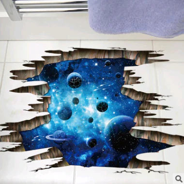 "FX9604 3D Galaxy Wall Stickers with Removable Design"