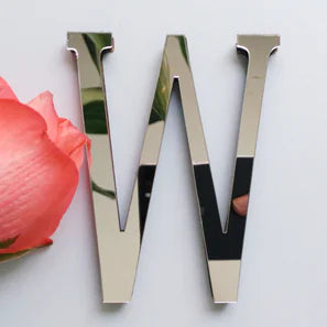 3D Acrylic Mirror Letter Wall Stickers for Decor