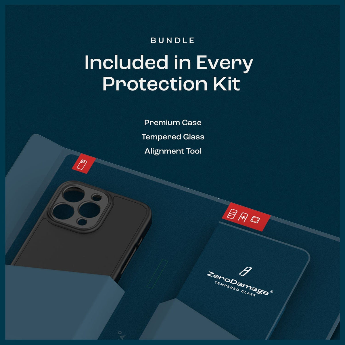 iPhone 16 Pro Max Rugged Case & Screen Protector Kit - MagSafe | Classic Series