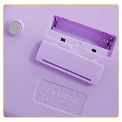 Desktop Calculator - Solar & Battery Powered, 12-Digit, Large Keys
