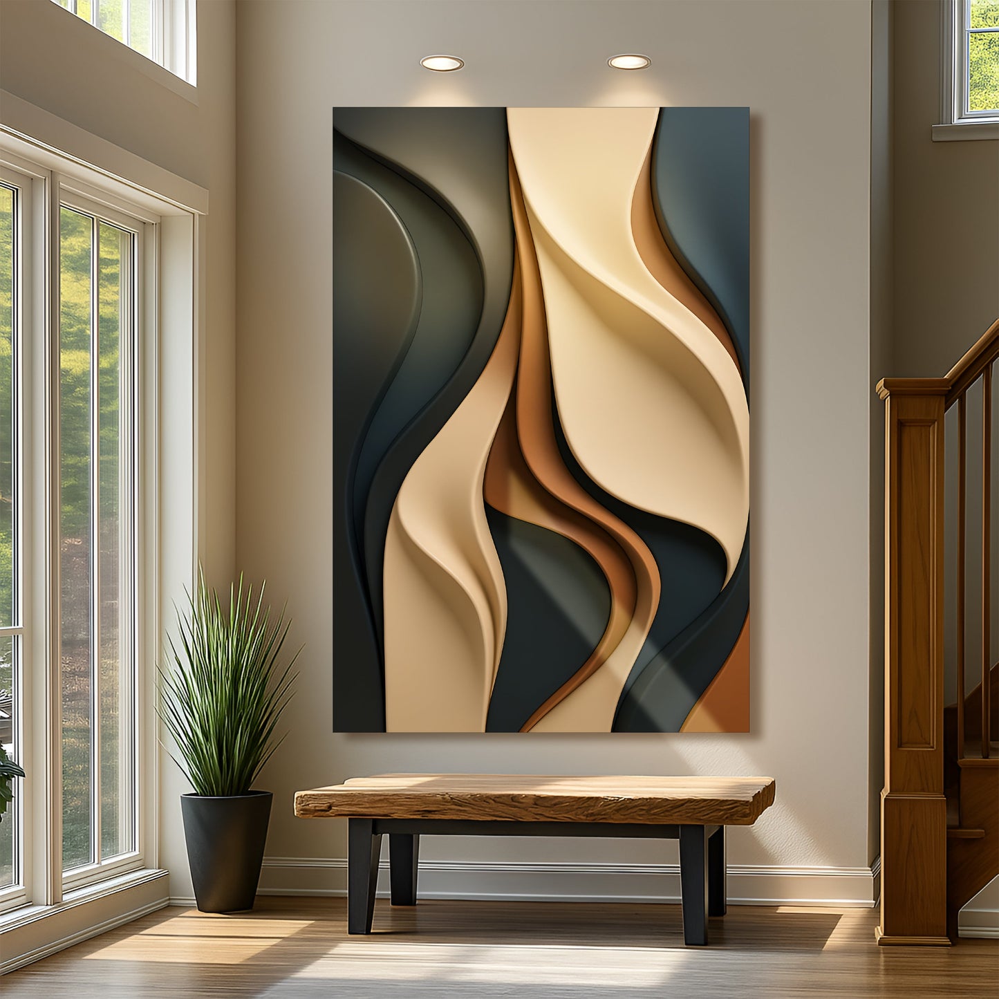 Abstract Linework Study Wall Art