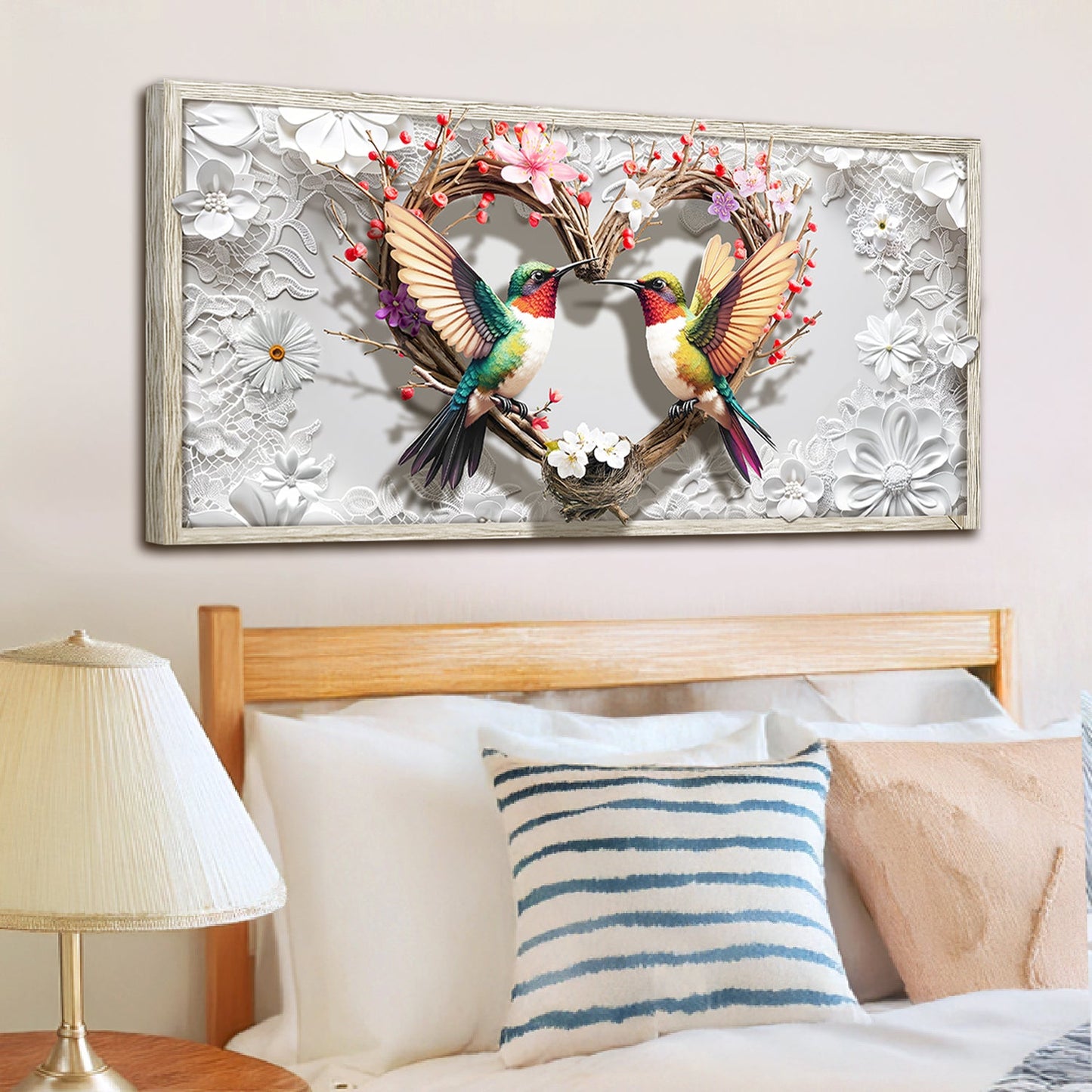 Contemporary Hummingbird Silhouettes IV Wall Art
