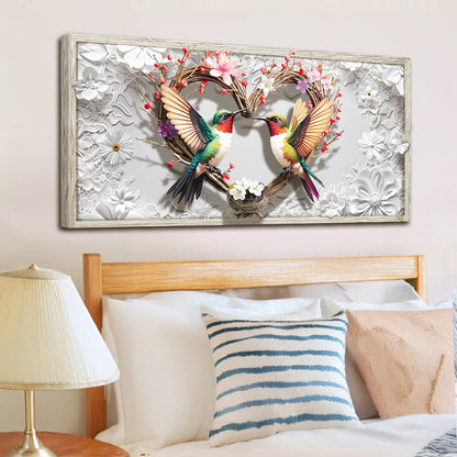 Contemporary Hummingbird Silhouettes IV Wall Art