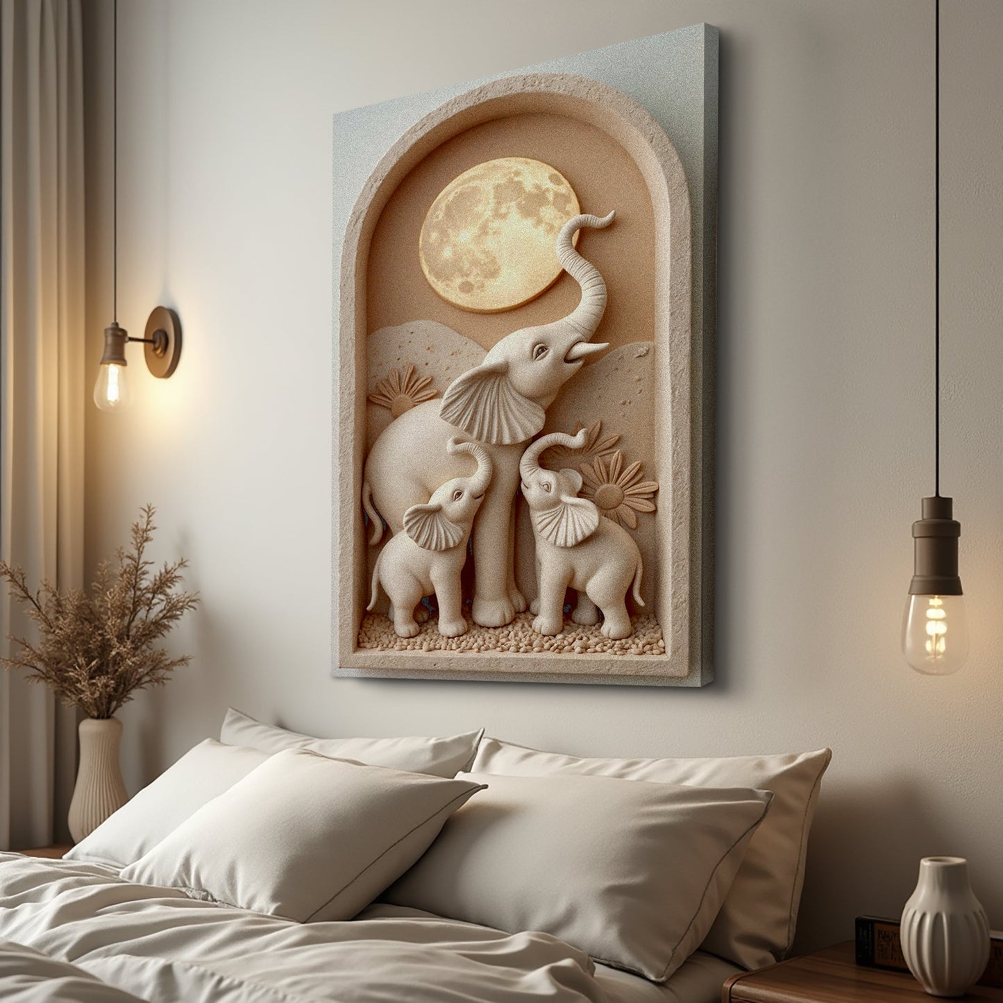 Elephant Serenity Composition Wall Art