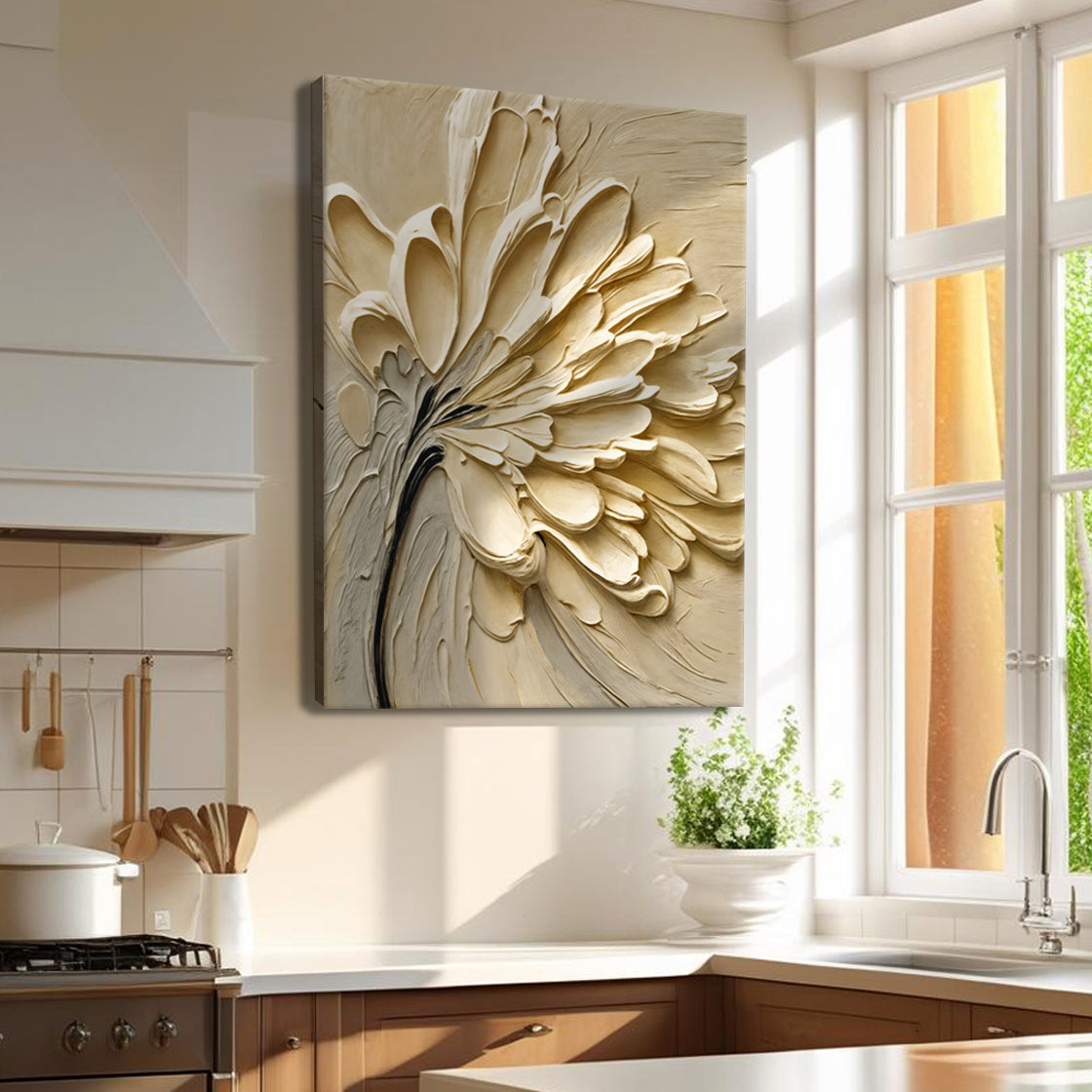 Abstract Flower Splatter Wall Art