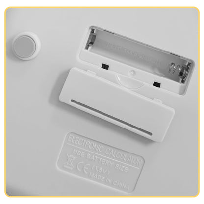 Desktop Calculator - Solar & Battery Powered, 12-Digit, Large Keys