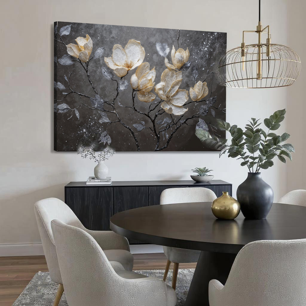Midnight Magnolias Wall Art
