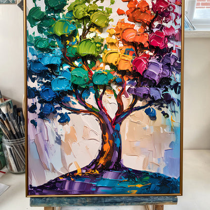 Colorwave Tree Motif Wall Art