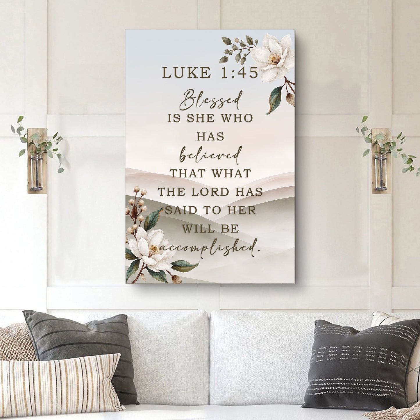 She Who Believed — Luke 1:45 Wall Art