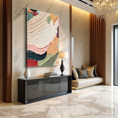 Vivid Form Abstraction Wall Art