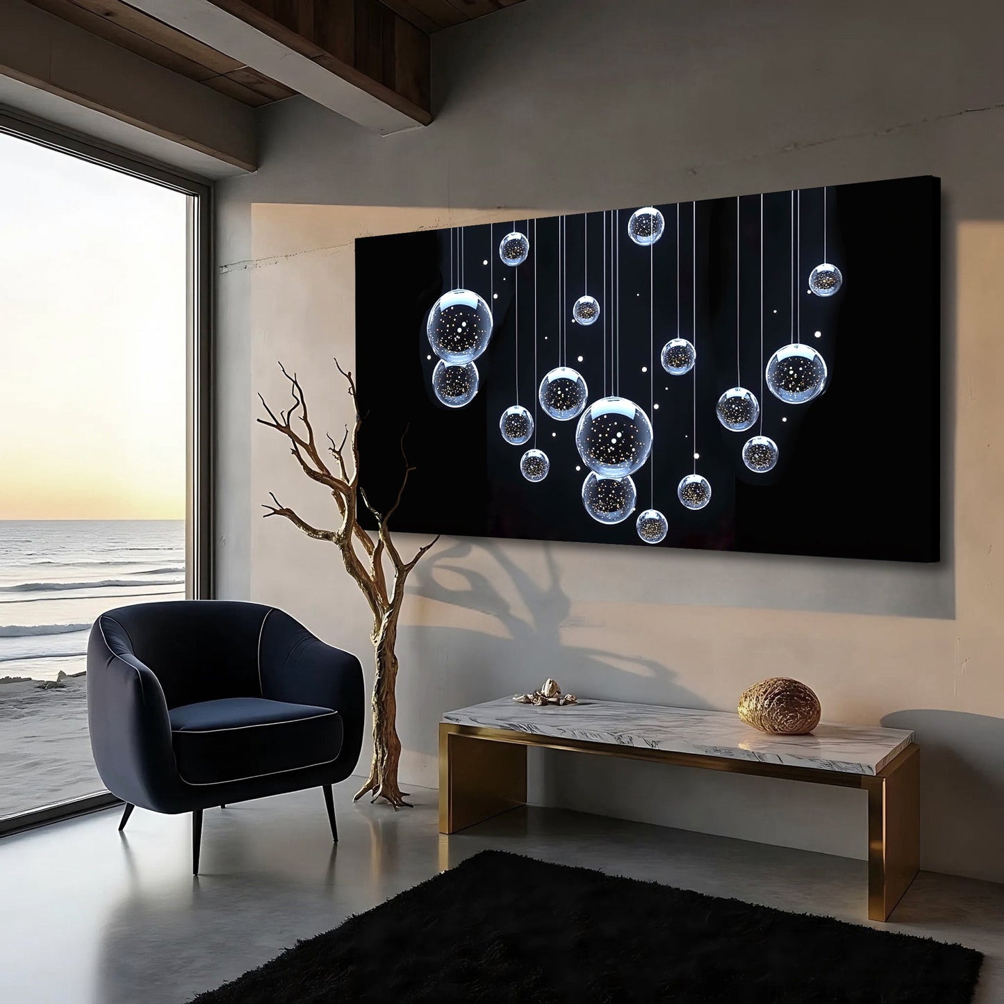 Whispers of Rising Spheres Wall Art