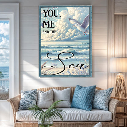 Where You & I Meet the Sea Sign