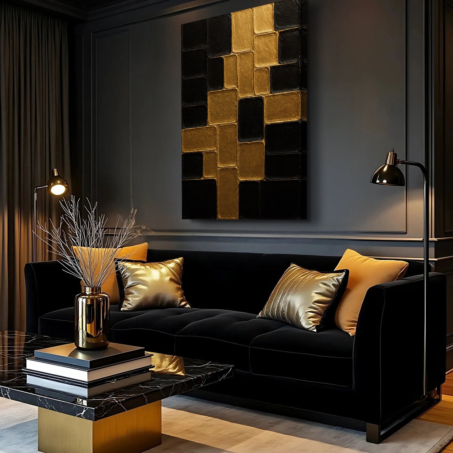 Black‑Gold Fusion Art II