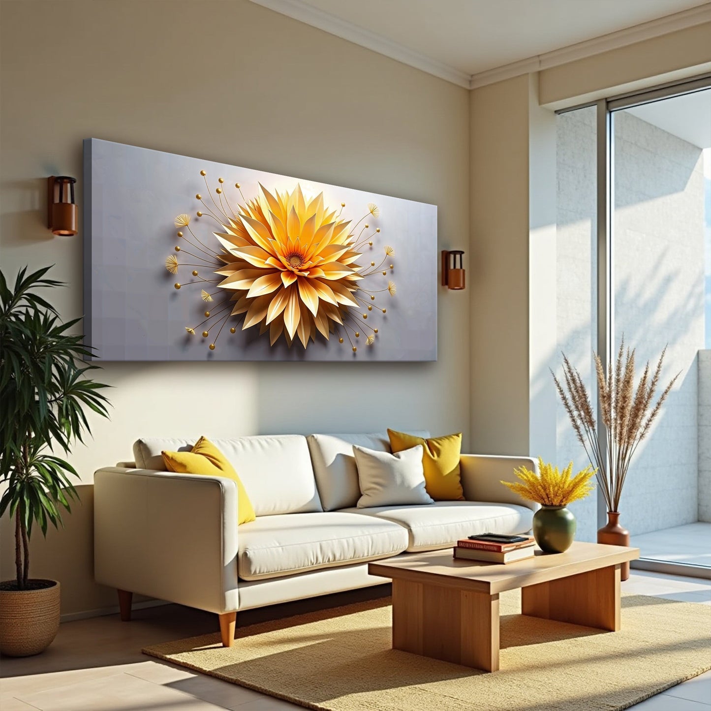 Golden Seeds of Radiance Wall Art