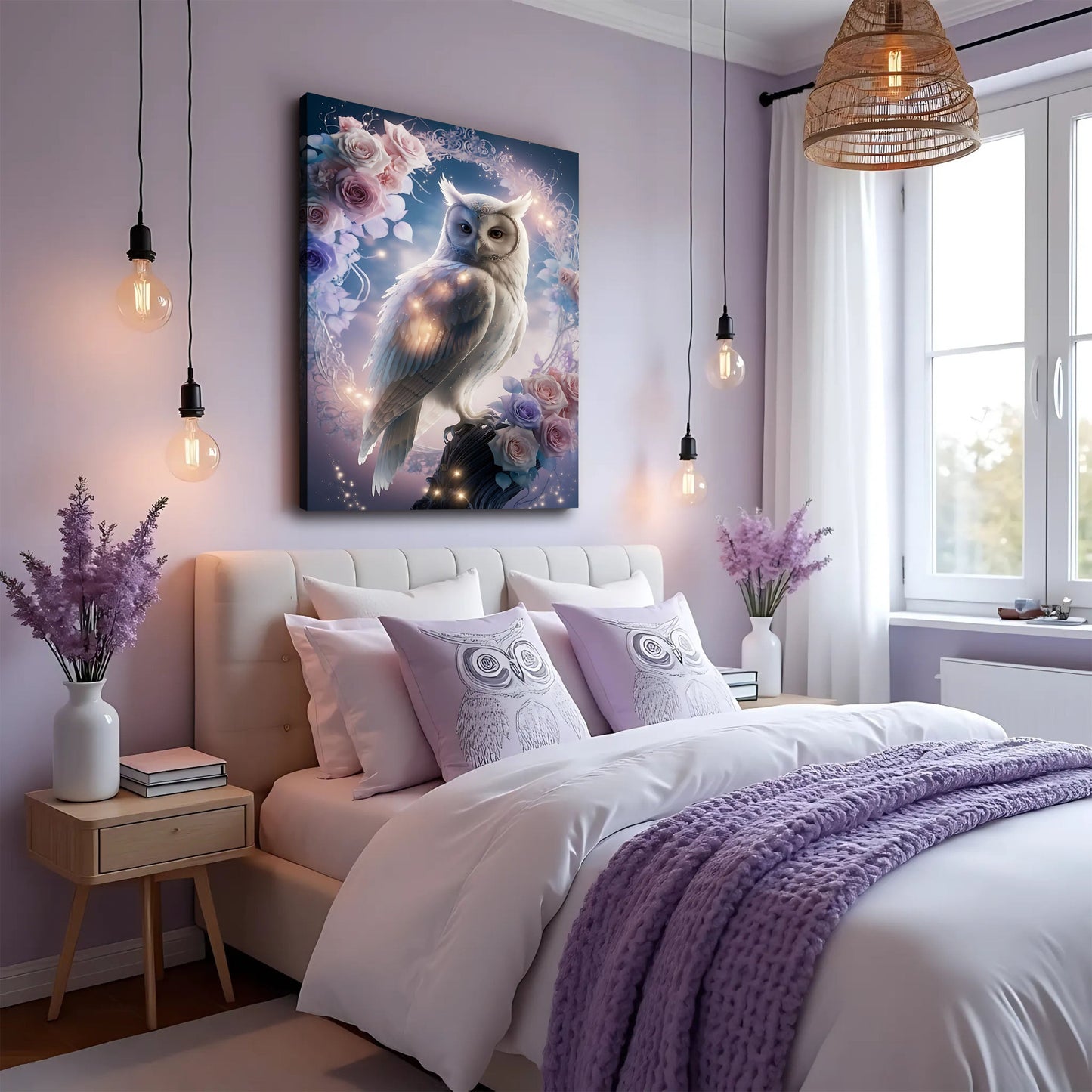 Owl in Sculptural Stillness Wall Art