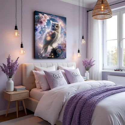 Owl in Sculptural Stillness Wall Art