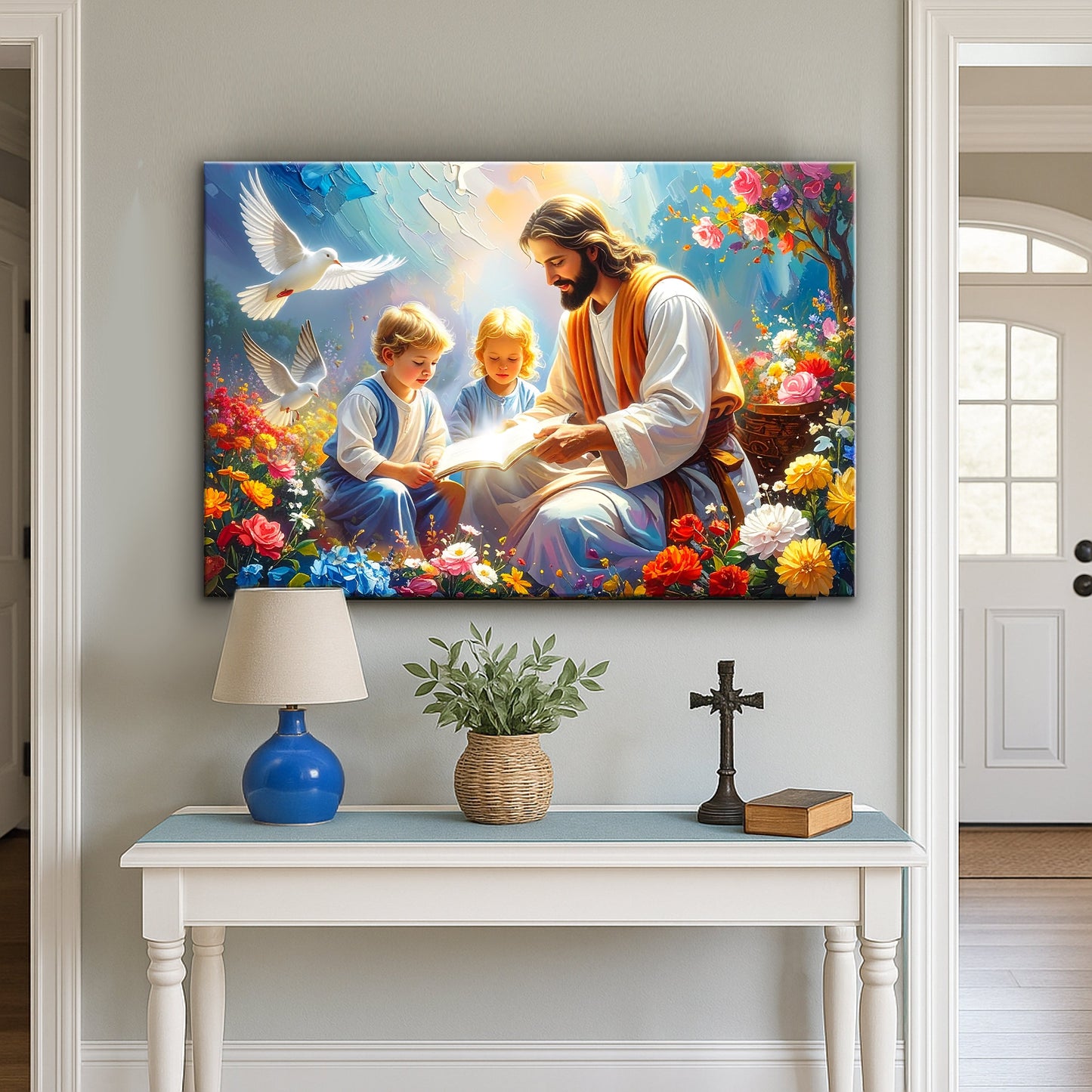 Christ With Children — Inspirational Art IV