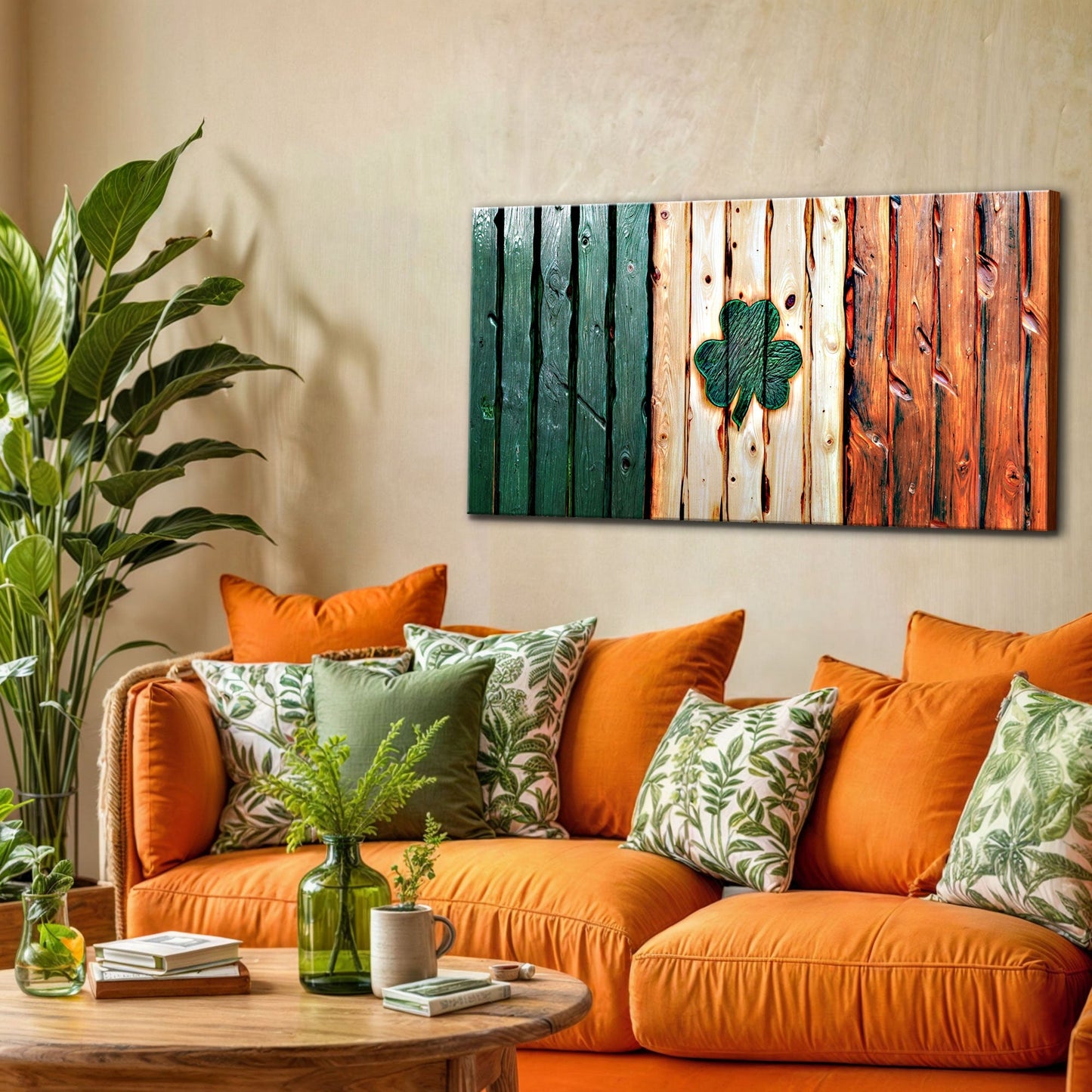 Irish Heritage Flag Composition Wall Art