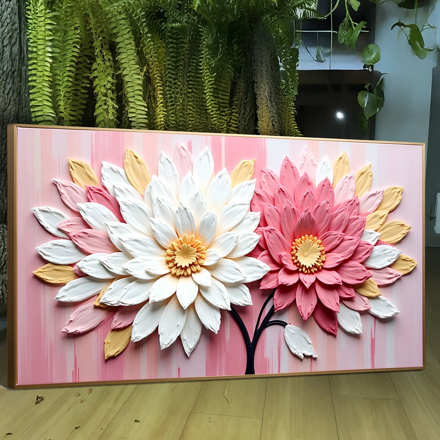 Blushing Floral Portrait Wall Art