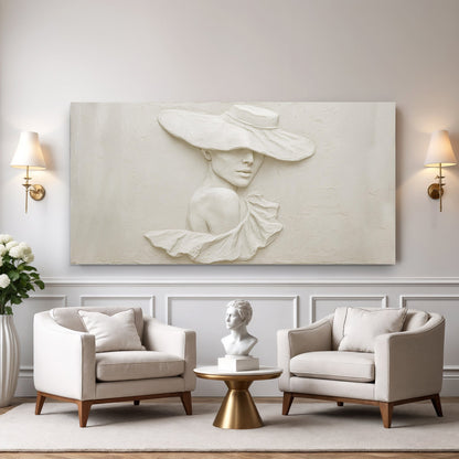 Sculptural Female Silhouette Wall Art