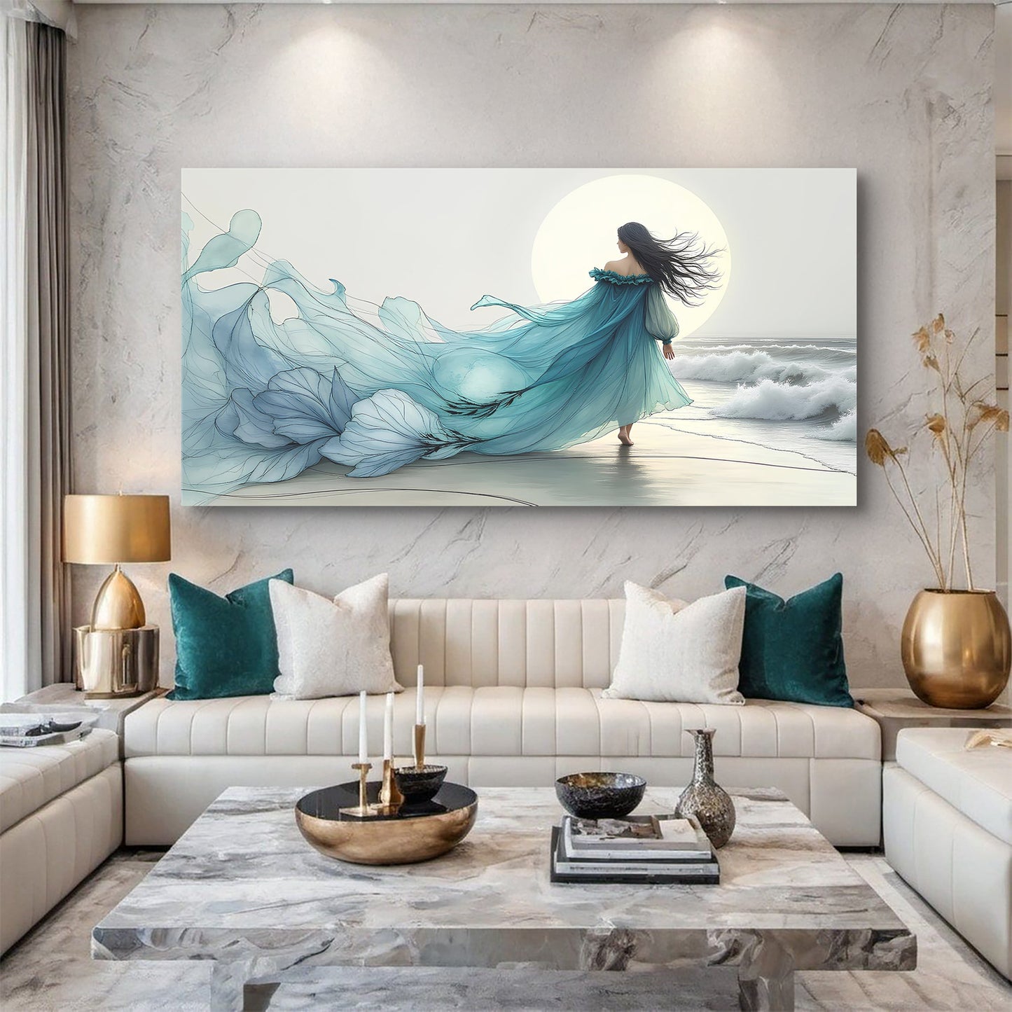 Marine Drift Abstraction Wall Art