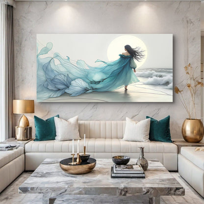 Marine Drift Abstraction Wall Art