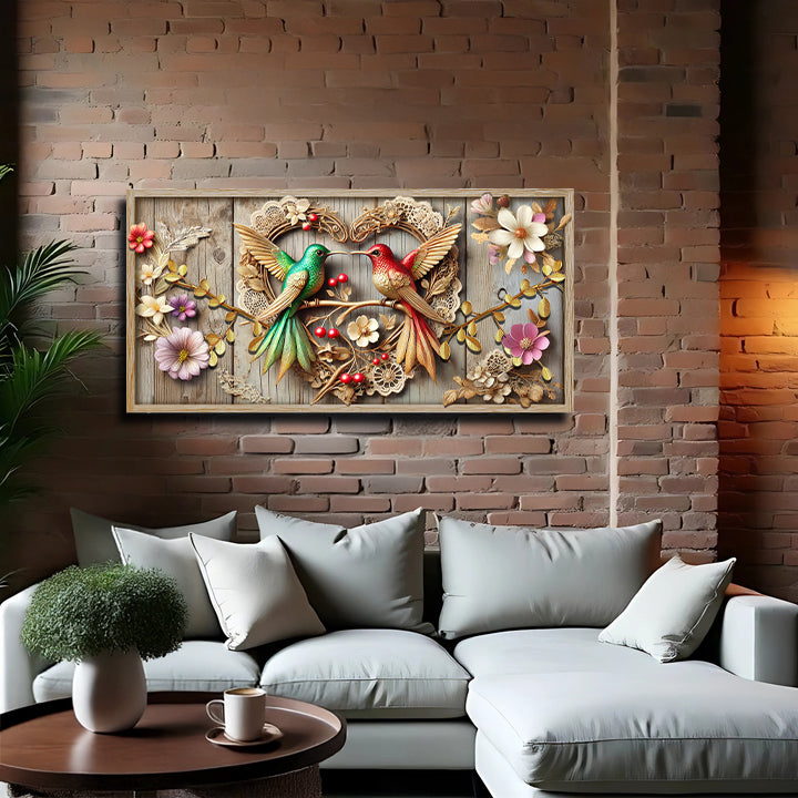 3D Hummingbird Composition VII Wall Art