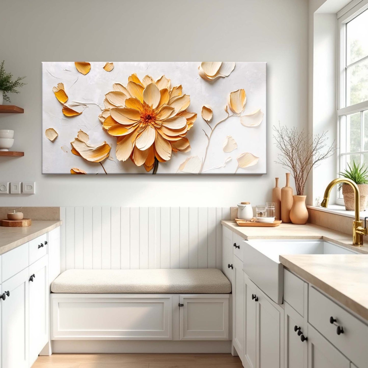 Golden Dandelion Study III Wall Art