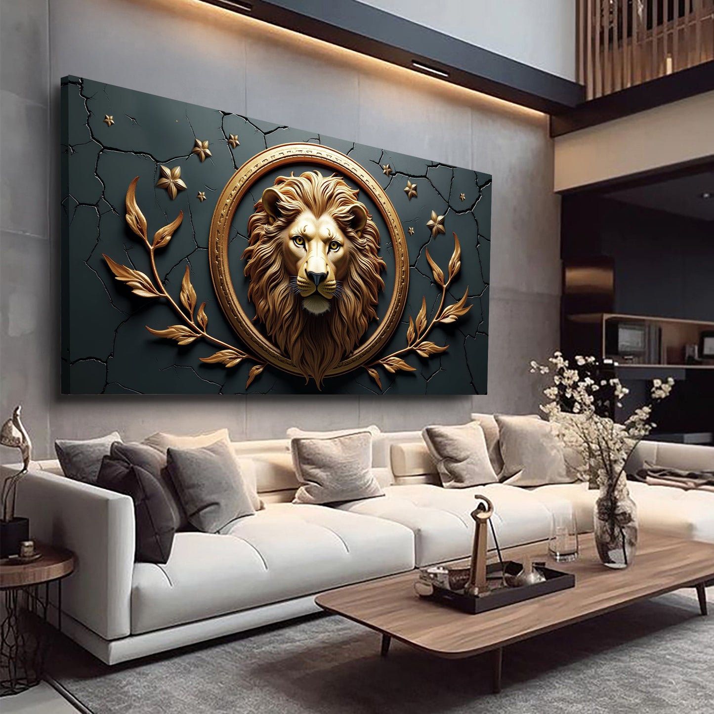 Lion of Majesty – 3D Panel Wall Art