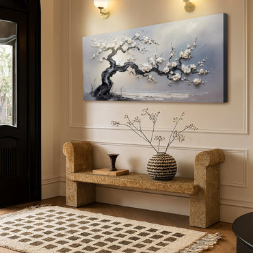 White Bloom Essence Wall Art