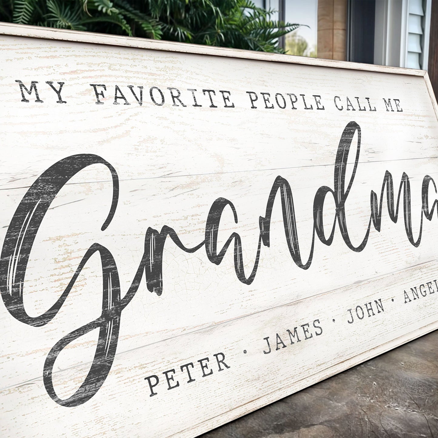 Grandma’s Favorite People – Modern Script Panel