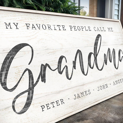 Grandma’s Favorite People – Modern Script Panel