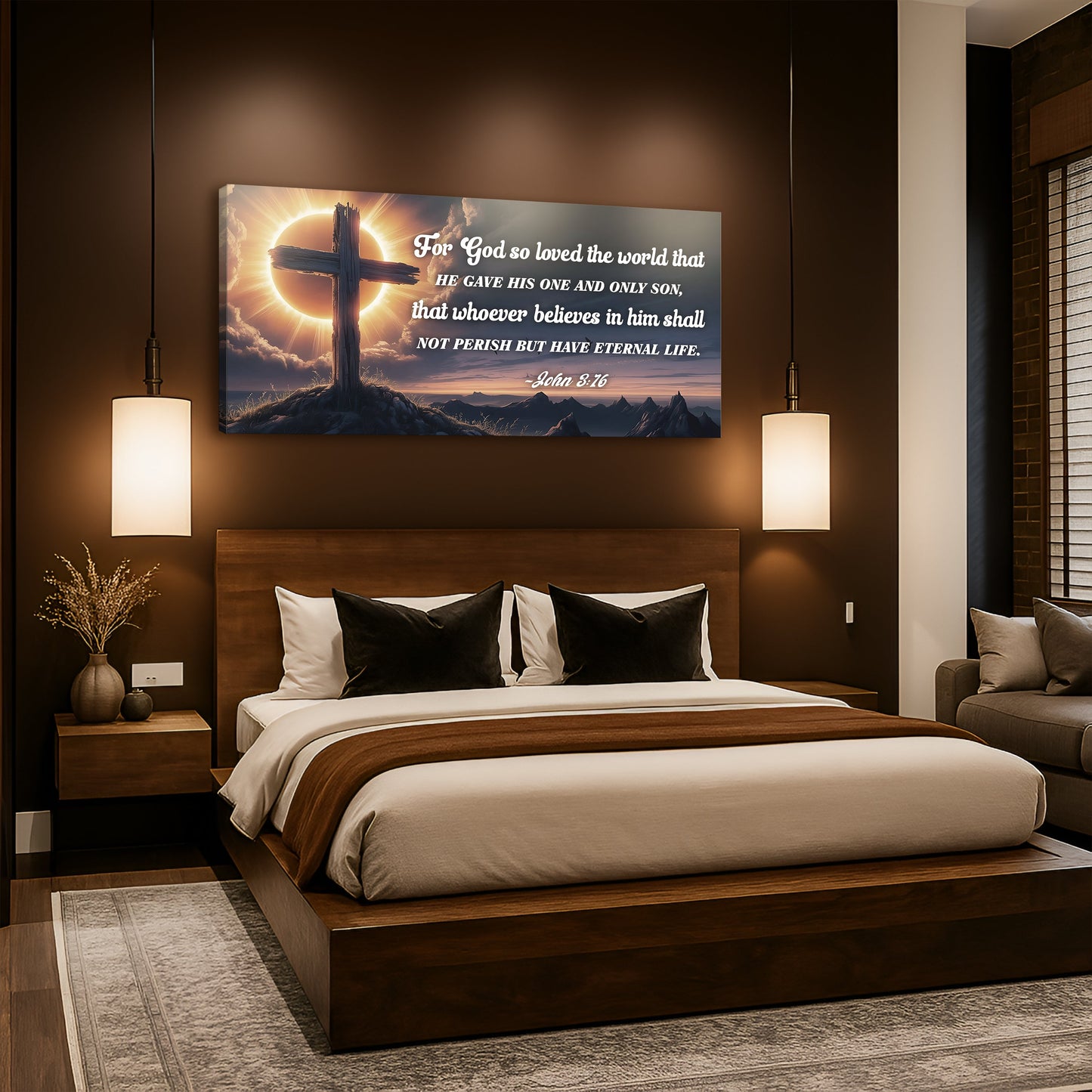 John 3:16 — Love Divine VII Wall Art