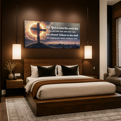 John 3:16 — Love Divine VII Wall Art