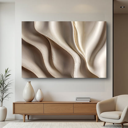 Modern 3D Wave Geometry Wall Art