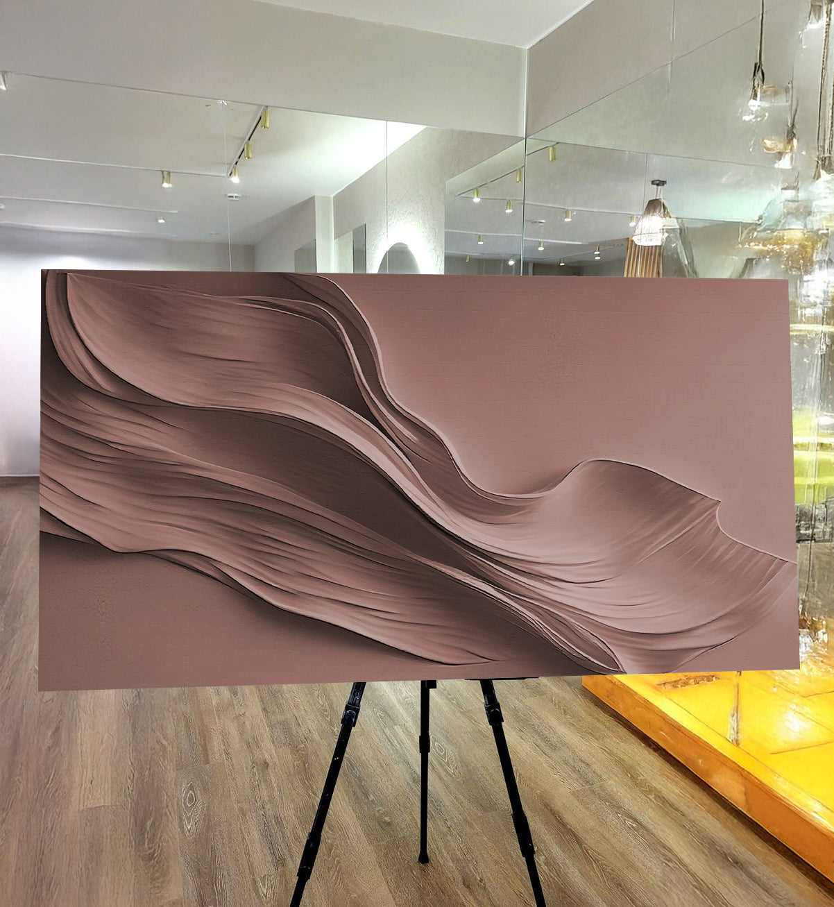 Terracotta Texture Motif Wall Art