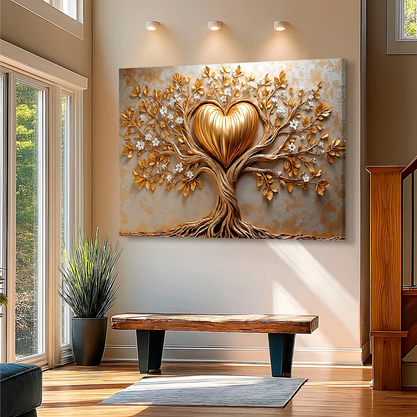 Radiant Heart Tree Wall Art